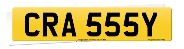 Registration number CRA 555Y